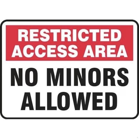 Accuform SAFETY SIGN RESTRICTED ACCESS AREA  MCAW901VS MCAW901VS